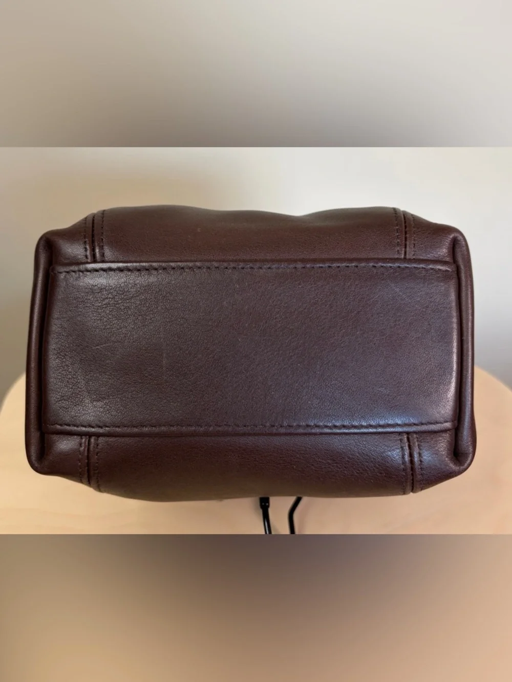 Vintage COACH SoHo Small Satchel Flap Mahogany Brown Leather Crossbody 4108 EUC - Picture 11 of 17